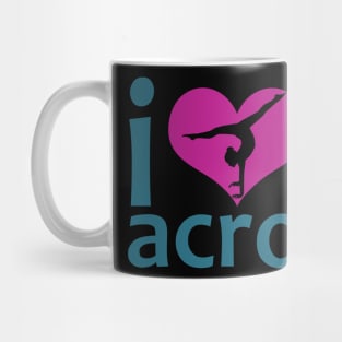 I Heart Acro Silhouette Mug